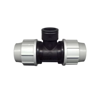 Raccord en Te taraudé sortie femelle 20x27 pour tuyau Ø 25 mm