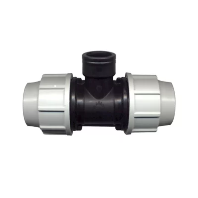 Raccord en Te taraudé sortie femelle 20x27 pour tuyau Ø 32 mm