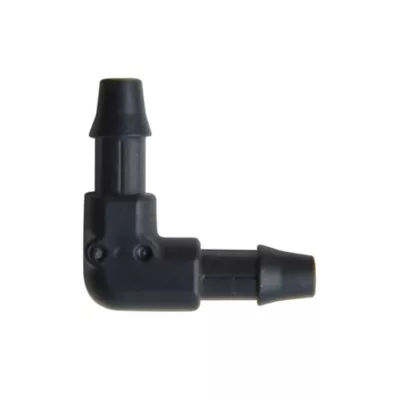 Coude cannelé vendu par 10 pour tuyau goutte à goutte 4 x 6 mm