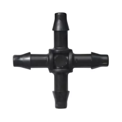Croix cannelée vendu par 10 pour tuyau goutte à goutte 6 mm