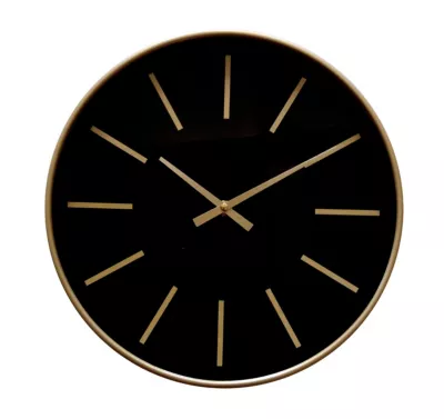 Horloge ronde doré et noir ⌀30 cm Emde