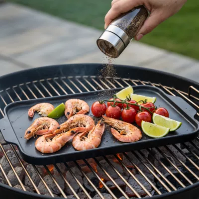 Plancha en céramique pour barbecue 22,8 x 40,6 cm Blooma