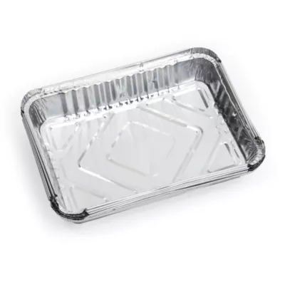 Barquette en aluminium plat L.21,8 x l.15,9cm vendue par 5 pièces