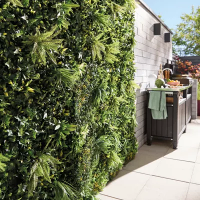 Dalle artificielle imitation végétaux "BELLE DE JOUR" L. 1m x l. 1m