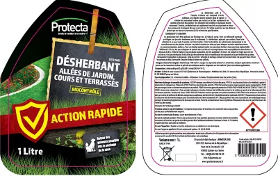 Désherbant prêt à l'emploi jardin clac Protecta 1L