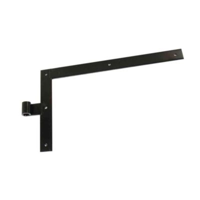 Equerre acier bout droit pour volet en bois acier noir Afbat