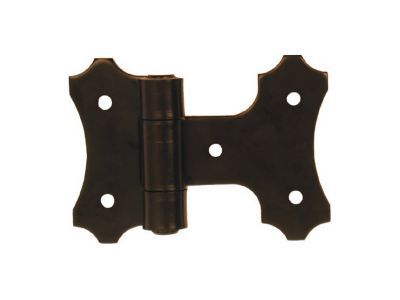 Charnière intermédiaire broche sertie - acier noir