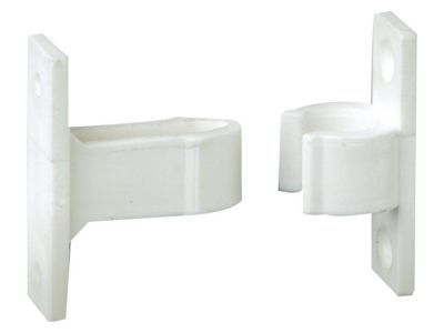 Arrêt à pince plastique Afbat pvc composite blanc