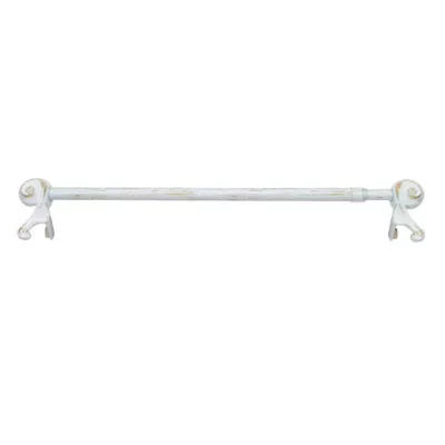 Barre pour vitrage sans perçage 30/40 cm blanc