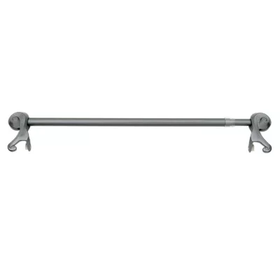Barre pour vitrage sans perçage 40/60 cm fer forgé