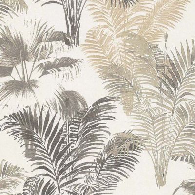 Papier peint vinyle sur intissé Lutèce Palmier beige