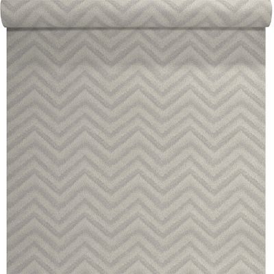 Papier peint vinyle sur intissé Lutèce Chevron gris