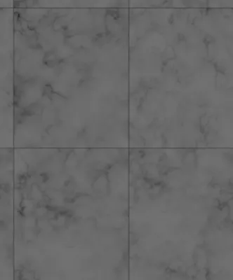 Papier peint vinyle intissé Reality Iv Lutece mat et satiné carrelage, effet marbre gris, noir l.1005 x l.53 cm