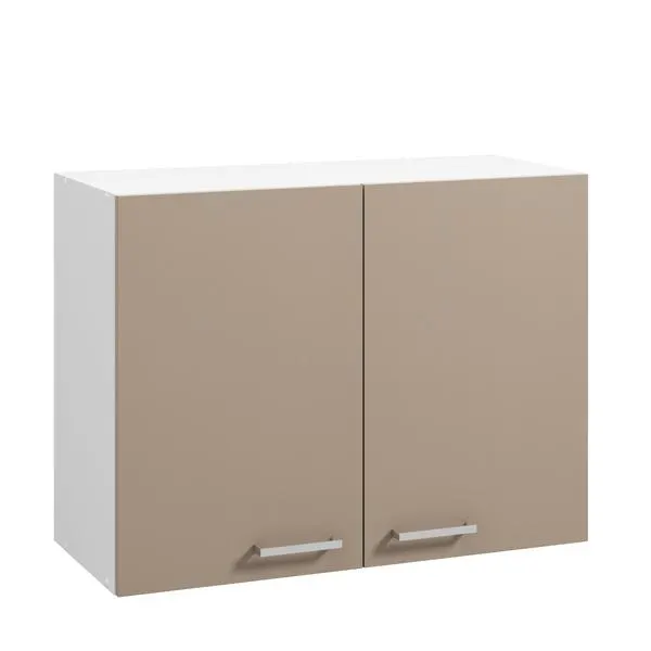MEUBLE HAUT ONELIA 80CM 2P,ARGILE ASOP080D10