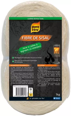 Fibre de sisal pour armer le plâtre en bobine de 1 kg