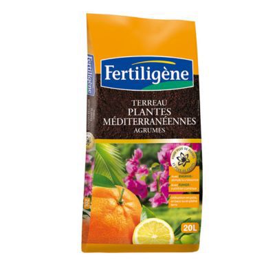 Lot de 2 sacs de terreau agrumes 20L + 1 gratuit