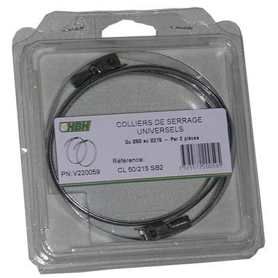 Collier de serrage ø60 à ø205 mm
