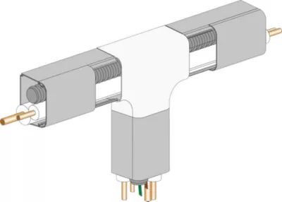 Té pour goulotte 80 x 60 mm spécial climatiseur fixe Autogyre