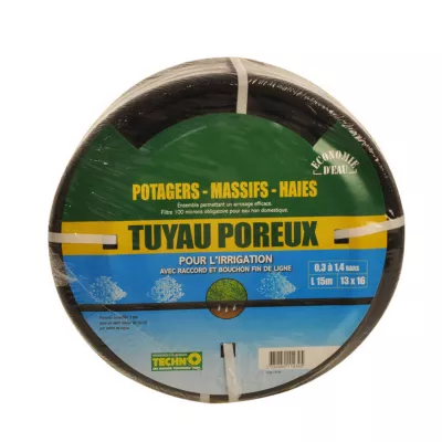 Tuyau équipé micro-poreux 13 x 16 L.15 m