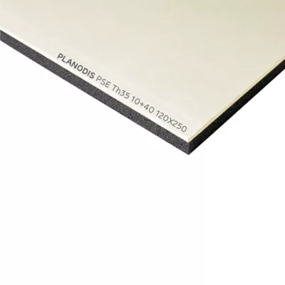Plaque de doublage Planodis (TH35) 250 x 120 cm, ép. 9,5 mm + 40 mm (vendue à la plaque) zone "Nord"