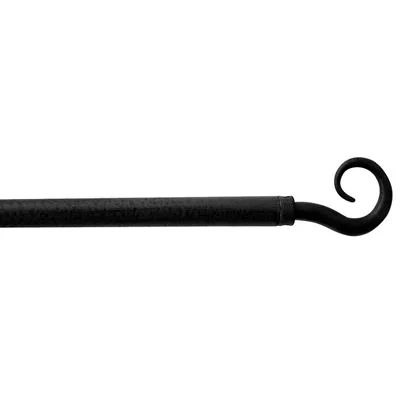 Tringle fer extensible Crosse 40/65 cm Ø 10 mm coloris noir