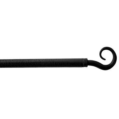 Tringle fer extensible Crosse 65/95 cm Ø 10 mm coloris noir