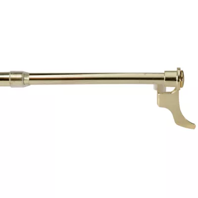 Barre à rideaux Néochoc ø9 mm L.25/40cm rivet doré