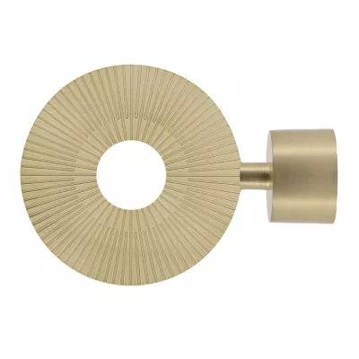 Embout disque pour barre à rideau métal doré Ø28mm Mobois