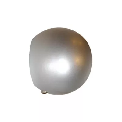 2 embouts boules chromées mat Ø 20 mm pour rail