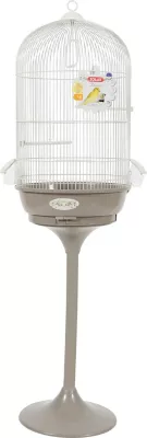 Cage arabesque Léonie 50 cm sur pied Zolux taupe