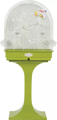 Cage arabesque Anna 60 cm sur pied Zolux olive