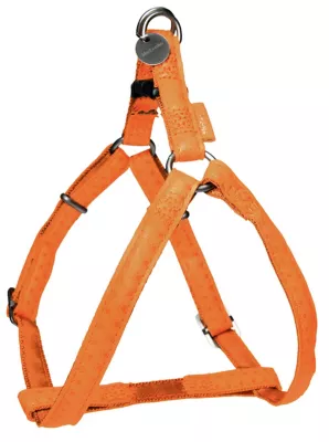 Harnais réglable Mc Leather 15mm orange