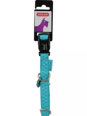 Collier réglable Mc Leather 25mm turquoise