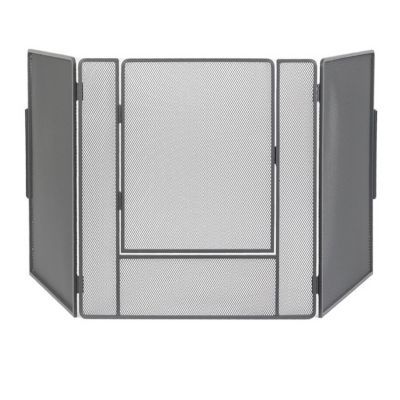 Pare-feu 3 volets L. 70/80/70 cm 1 porte L.61 x H.56 cm Le Marquier