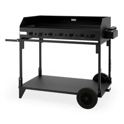Plancha gaz Pakita 4105 sur chariot noir Le Marquier