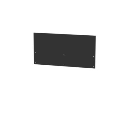 Habillage arrière pour cuisine extérieure noir crédence Le Marquier acier L.80x H. 40,4 x Ep. 10 cm