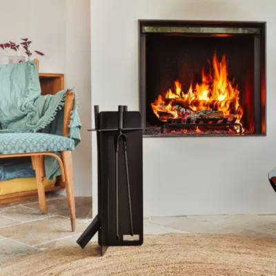 Serviteur de cheminée Le Marquier noir 3 accessoires