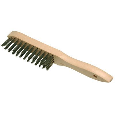 Brosse poils inox à manche