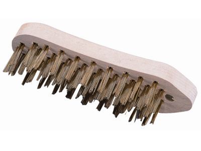 Brosse violon fil rond acier laitonné