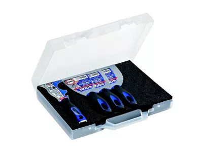 Mallette 3 couteaux + couteau riflard spécial plaquiste Ocai