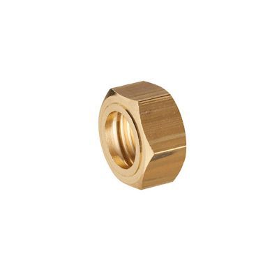 2 écrous collet battu 6 pans Ø12 - 15x21 chromé