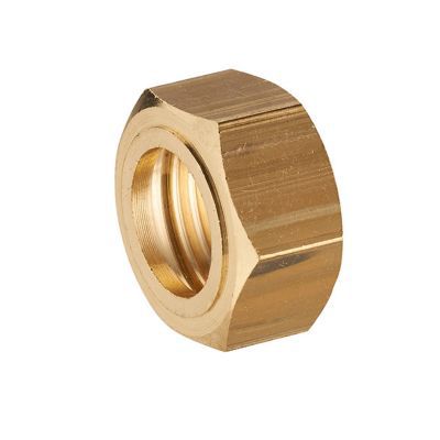 2 Ecrous 6 pans collet battu 12x17 Ø10 mm