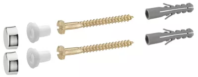 Fixation bois laiton pour WC 6 x 60 mm