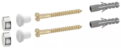 Fixation tirefonds pour WC tête hexagone 6 x 70 mm