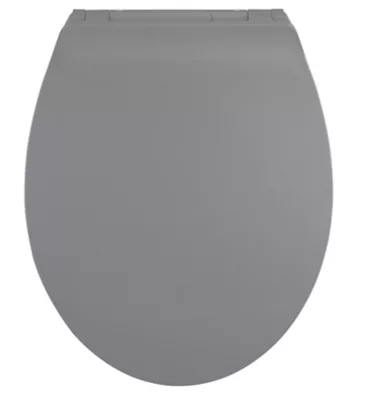 Abattant WC gris clair Cleanfast avec frein de chute
