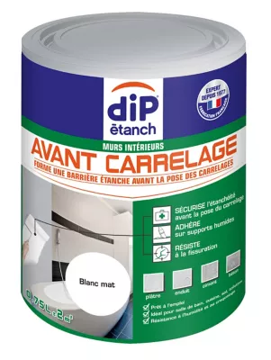 Barrière sous carrelage contre l'eau DIP Blanc 750 ml