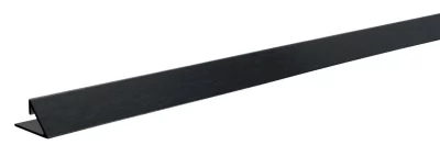 Profil de finition pour crédence en aluminium noir 300 cm