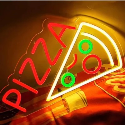 Néon LED Pizza multicouleurs IP20 L.30cm Seynave