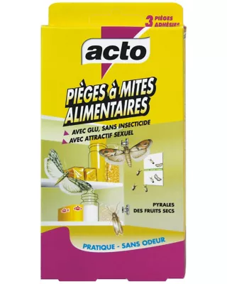 Piège à mites alimentaires Acto vendu par 3 pièces