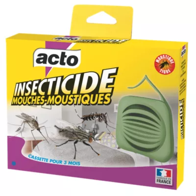 Cassette diffusante Acto pour mouches et moustiques